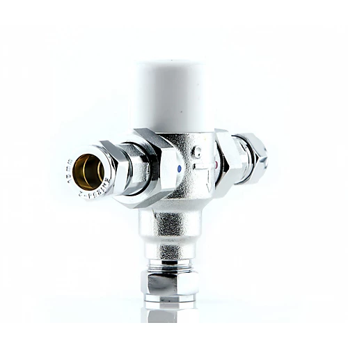 15mm Thermostatic Inline Thermal Mixing Shower Blending Valve Brass 4 15mm Thermostatic Inline Thermal Mixing Shower Blending Valve Brass - Image 2