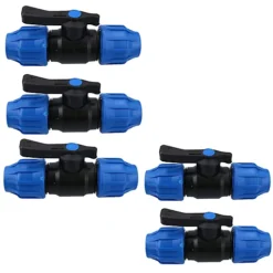 20 X 20mm MDPE Stopcock Hose Joiner Shut-off Underground Disconnect 5 Pack