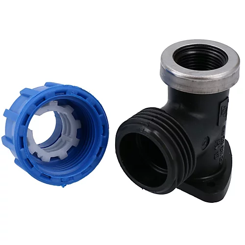 20mm X 1/2" MDPE Wall Elbow Outside Tap Fitting Threaded Connector Bend 2PK 4 20mm X 1/2" MDPE Wall Elbow Outside Tap Fitting Threaded Connector Bend 2PK - Image 2
