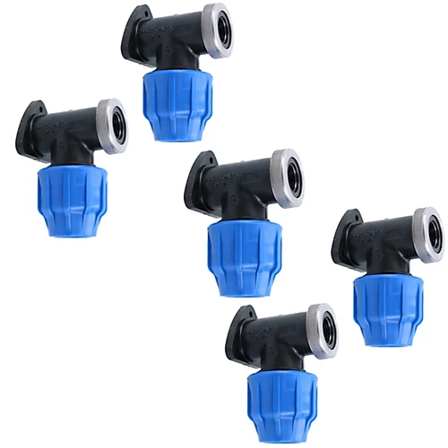 25mm X 1/2" MDPE Wall Elbow Outside Tap Fitting Threaded Connector Bend 5PK 3 25mm X 1/2" MDPE Wall Elbow Outside Tap Fitting Threaded Connector Bend 5PK