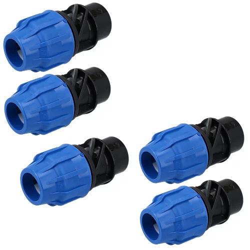 25mm X 3/4" MDPE Female Adapter Compression Coupling Fitting Water Pipe 5PK 3 25mm X 3/4" MDPE Female Adapter Compression Coupling Fitting Water Pipe 5PK