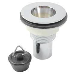 3/4" Sink Waste With Plug - Chrome On Brass Caravan Camper Motorhome Boat Waste 7 3/4" Sink Waste With Plug - Chrome On Brass Caravan Camper Motorhome Boat Waste -Klim Heating Shop 3 4 sink waste with plug chrome on brass caravan camper motorhome boat waste5060966974802 02c MP