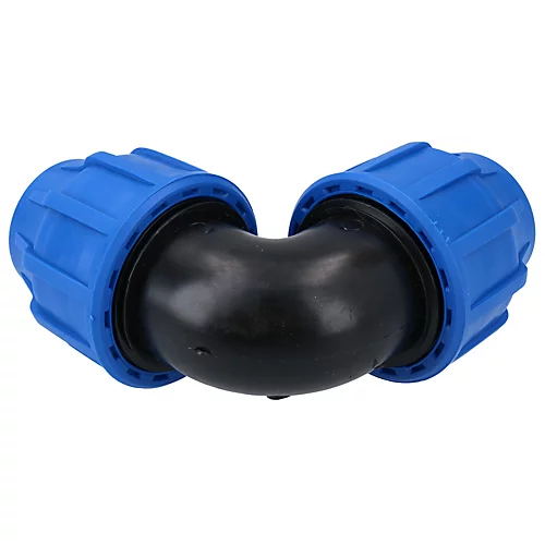 32 X 32mm MDPE Elbow 90 Degree Compression Coupling Fitting Connector 2PK 4 32 X 32mm MDPE Elbow 90 Degree Compression Coupling Fitting Connector 2PK - Image 2