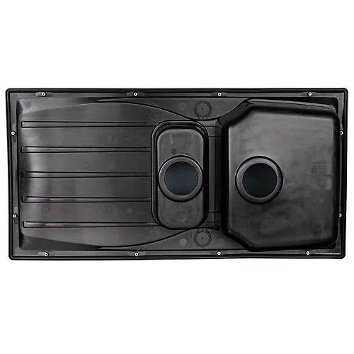 Astracast Sierra 1.5 Bowl Reversible Black Kitchen Sink With Basket Waste Kit 6 Astracast Sierra 1.5 Bowl Reversible Black Kitchen Sink With Basket Waste Kit - Image 4