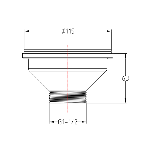 Basket Strainer Kitcken Sink Waste Brushed Brass (No Overflow) 4 Basket Strainer Kitcken Sink Waste Brushed Brass (No Overflow) - Image 2