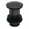 Black Basin Sink Waste Plug Full Cover Unslotted Click Clack Pop Up Push Button 2 Black Basin Sink Waste Plug Full Cover Unslotted Click Clack Pop Up Push Button -Klim Heating Shop black basin sink waste plug full cover unslotted click clack pop up push button5060966970477 01c MP