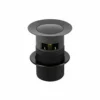 Black Basin Sink Waste Plug Slotted Click Clack Pop Up Clicker Push Button 2 Black Basin Sink Waste Plug Slotted Click Clack Pop Up Clicker Push Button -Klim Heating Shop black basin sink waste plug slotted click clack pop up clicker push button5060966970484 01c MP