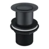 Black Basin Sink Waste Plug Unslotted Click Clack Pop Up Clicker Push Button -Klim Heating Shop black basin sink waste plug unslotted click clack pop up clicker push button5060966971238 01c MP
