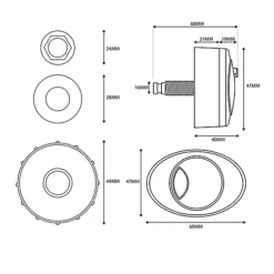 Bottom Entry Concealed Toilet Cistern WC With Dual Flush Oval Black Push Button - Includes WRAS Internals & Pipe 9 Bottom Entry Concealed Toilet Cistern WC With Dual Flush Oval Black Push Button - Includes WRAS Internals & Pipe -Klim Heating Shop bottom entry concealed toilet cistern wc with dual flush oval black push button includes wras internals pipe5060966977124 04c MP