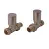 Brushed Bronze Straight Manual Radiator Valve & Lockshield X 1/2" (Dia) 15mm 2 Brushed Bronze Straight Manual Radiator Valve & Lockshield X 1/2" (Dia) 15mm -Klim Heating Shop brushed bronze straight manual radiator valve lockshield x 1 2 dia 15mm5060966977230 01c MP