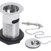 Ceramic Accessories Basin Waste With Brass Plug And Ball Chain - Chrome - Balterley 2 Ceramic Accessories Basin Waste With Brass Plug And Ball Chain - Chrome - Balterley -Klim Heating Shop ceramic accessories basin waste with brass plug and ball chain chrome balterley5056211841999 01c MP