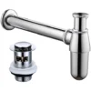 Chrome Bottle Trap Bathroom Basin Sink Pipe Adjustable Height + Pop Up Waste -Klim Heating Shop chrome bottle trap bathroom basin sink pipe adjustable height pop up waste5055995589301 01c MP