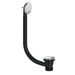 Chrome Cominbation Clicker Bath Waste Click Clack Pop Up Plug Solid Brass