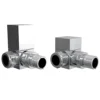 Chrome Square Corner Radiator Valves -Klim Heating Shop chrome square corner radiator valves5060996130858 01c MP