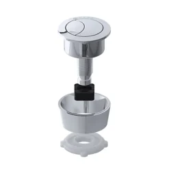 Chrome Universal Adjustable Dual Flush Push Button For Concealed Cisterns
