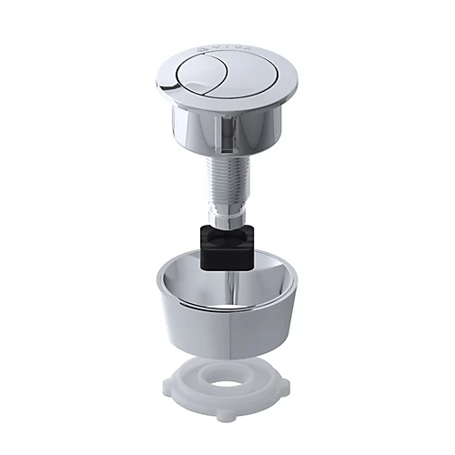 Chrome Universal Adjustable Dual Flush Push Button For Concealed Cisterns 3 Chrome Universal Adjustable Dual Flush Push Button For Concealed Cisterns