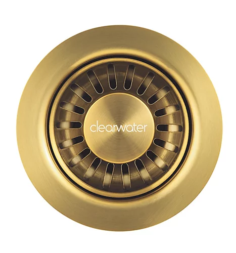 Clearwater Deco 90mm Kitchen Sink Basket Strainer & Overflow Waste Artisan Brass PVD - W90OAB 4 Clearwater Deco 90mm Kitchen Sink Basket Strainer & Overflow Waste Artisan Brass PVD - W90OAB - Image 2