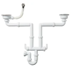 Cooke & Lewis 1.5/2 Bowl Pack B Waste, Overflow & Plumbing Kit