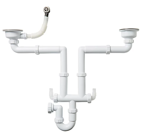 Cooke & Lewis 1.5/2 Bowl Pack B Waste, Overflow & Plumbing Kit 3 Cooke & Lewis 1.5/2 Bowl Pack B Waste, Overflow & Plumbing Kit