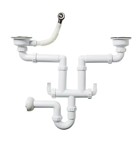 Cooke & Lewis 1.5/2 Bowl Pack B Waste, Overflow & Plumbing Kit 4 Cooke & Lewis 1.5/2 Bowl Pack B Waste, Overflow & Plumbing Kit - Image 2