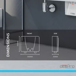 Dexpro 5.5kW Delux Inline Instant Hot Water Heaters 8 Dexpro 5.5kW Delux Inline Instant Hot Water Heaters -Klim Heating Shop dexpro 5 5kw delux inline instant hot water heaters0741365122760 03c MP