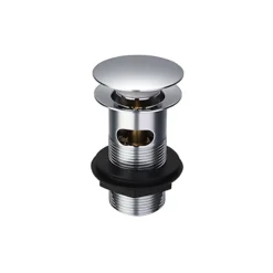 Diall Silver Chrome Effect Slotted Sprung Basin Waste (Dia)32mm