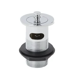 Flomasta Chrome-plated Slotted Captive Basin Waste - (Dia)46mm