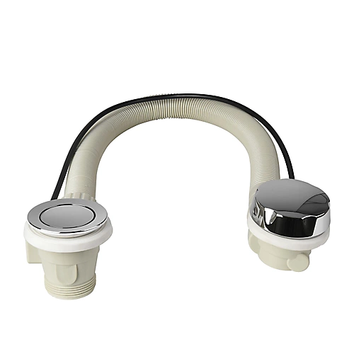 Flomasta Chrome-plated Unslotted Bath Waste - (Dia)52mm 3 Flomasta Chrome-plated Unslotted Bath Waste - (Dia)52mm