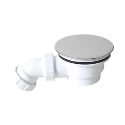 Flomasta Silver Shower Waste (W)121mm (Dia)225mm