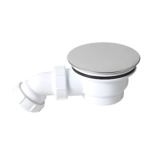 Flomasta Silver Shower Waste (W)121mm (Dia)225mm 3 Flomasta Silver Shower Waste (W)121mm (Dia)225mm