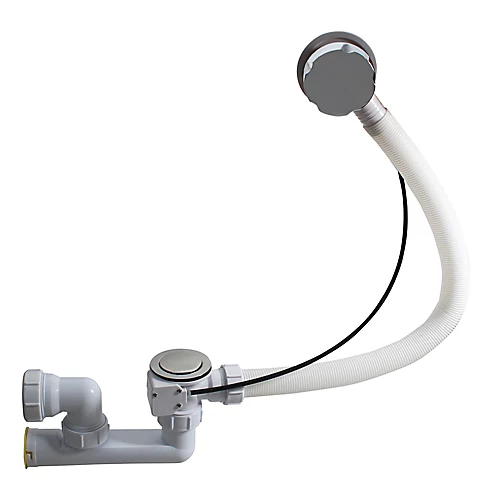 Flomasta Waste Bath Waste & Trap Kit (Dia)70mm - White 3 Flomasta Waste Bath Waste & Trap Kit (Dia)70mm - White