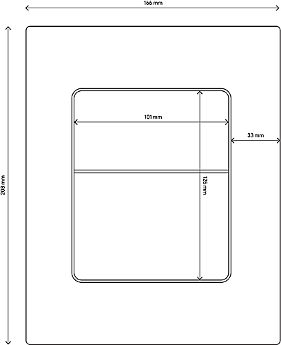 GoodHome Dual-flush Flushing Plate (H)166mm (W)208mm 4 GoodHome Dual-flush Flushing Plate (H)166mm (W)208mm - Image 2