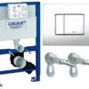 GROHE 38526 Rapid SL 3 In 1 WC Set - 0.82m Concealed Frame ,Cistern, Cosmo Plate 1 GROHE 38526 Rapid SL 3 In 1 WC Set - 0.82m Concealed Frame ,Cistern, Cosmo Plate -Klim Heating Shop grohe 38526 rapid sl 3 in 1 wc set 0 82m concealed frame cistern cosmo plate4005176850288 01c MP