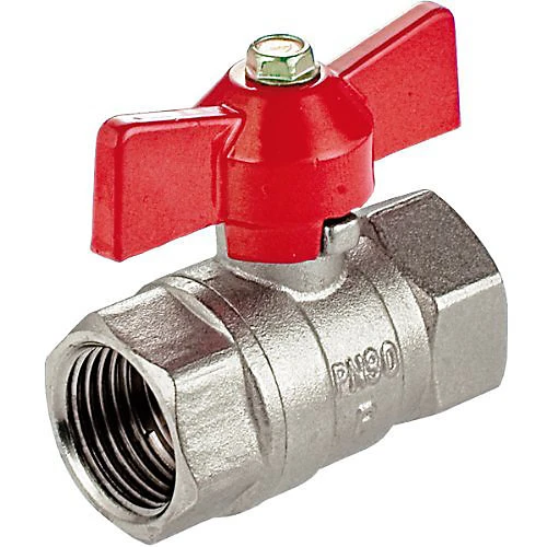 Invena 1 Inch Water Valve Female X Female Red Butterfly Handle Nickel Plated Brass 3 Invena 1 Inch Water Valve Female X Female Red Butterfly Handle Nickel Plated Brass