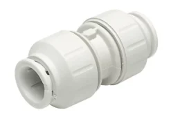 JG Speedfit White Push-fit Straight Connector (Dia)15mm, Pack Of 10