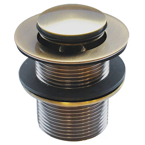 Kerra Unslotted Button Waste Basin Plug Sink Click Clack Retro Bathroom Antique Brass 3 Kerra Unslotted Button Waste Basin Plug Sink Click Clack Retro Bathroom Antique Brass
