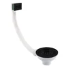 Matt Black Kitchen Basin Strainer Waste Square Overflow -Klim Heating Shop matt black kitchen basin strainer waste square overflow5060966975861 01c MP