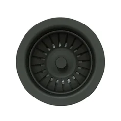 Matt Black Kitchen Sink Basket Strainer Waste & Plug No Overflow -Klim Heating Shop matt black kitchen sink basket strainer waste plug no overflow5060966973164 02c MP