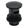 Matt Black Slotted Pop Up Waste Bathroom Basin Sink High Quality Brass Clicker Plug 1 Matt Black Slotted Pop Up Waste Bathroom Basin Sink High Quality Brass Clicker Plug -Klim Heating Shop matt black slotted pop up waste bathroom basin sink high quality brass clicker plug5060966970491 01c MP