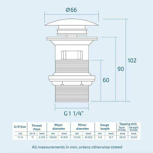 Matt Black Slotted Pop Up Waste Bathroom Basin Sink High Quality Brass Clicker Plug 4 Matt Black Slotted Pop Up Waste Bathroom Basin Sink High Quality Brass Clicker Plug - Image 2