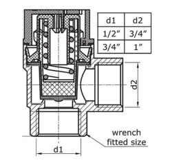 Ottone 8 Bar 3/4x1 Inch Safety Pressure Reducing Valve Female -Klim Heating Shop ottone 8 bar 3 4x1 inch safety pressure reducing valve female0642415254571 02c MP