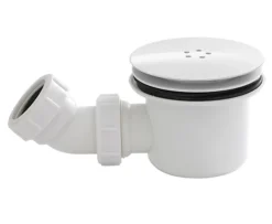 Pearlstone Shower Tray Mega Flow Waste - White - Balterley