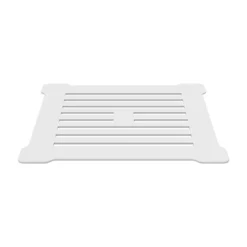 Pearlstone Slimline Shower Tray Grill Waste - White - Balterley