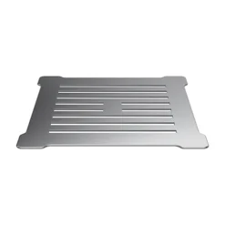 Pearlstone Slimline Shower Tray Grill Waste - White With Chrome Top - Balterley