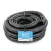 Pisces 38mm (1.5 Inch) Black Pond Corrugated Flexible Hose Pipe - 10m Roll