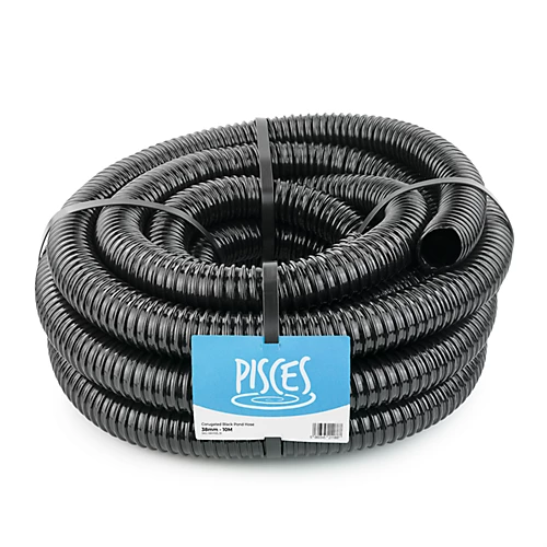 Pisces 38mm (1.5 Inch) Black Pond Corrugated Flexible Hose Pipe - 10m Roll 3 Pisces 38mm (1.5 Inch) Black Pond Corrugated Flexible Hose Pipe - 10m Roll