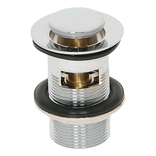 Polished Chrome Slotted Pop Up Clicker Basin Sink Waste 3 Polished Chrome Slotted Pop Up Clicker Basin Sink Waste