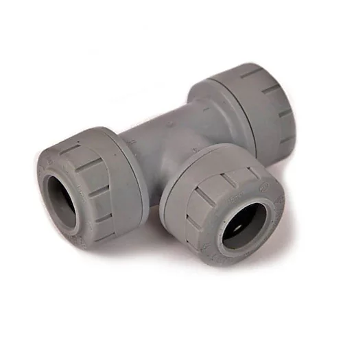 Polypipe PolyPlumb PB215 15mm Equal Tee - 10 Pack 3 Polypipe PolyPlumb PB215 15mm Equal Tee - 10 Pack