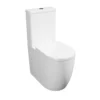Premium OPEN BACK - ROUND - COMFORT HEIGHT Toilet Set (Marseille) - Rimless Pan - Cistern - Soft Close Seat -Klim Heating Shop premium open back round comfort height toilet set marseille rimless pan cistern soft close seat0792273875880 01c MP