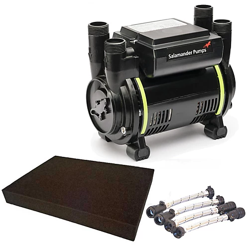 Salamander CT50 Xtra Extra 1.5 Bar Twin Shower Pump+ Hoses + Anti Vibration Matt 3 Salamander CT50 Xtra Extra 1.5 Bar Twin Shower Pump+ Hoses + Anti Vibration Matt